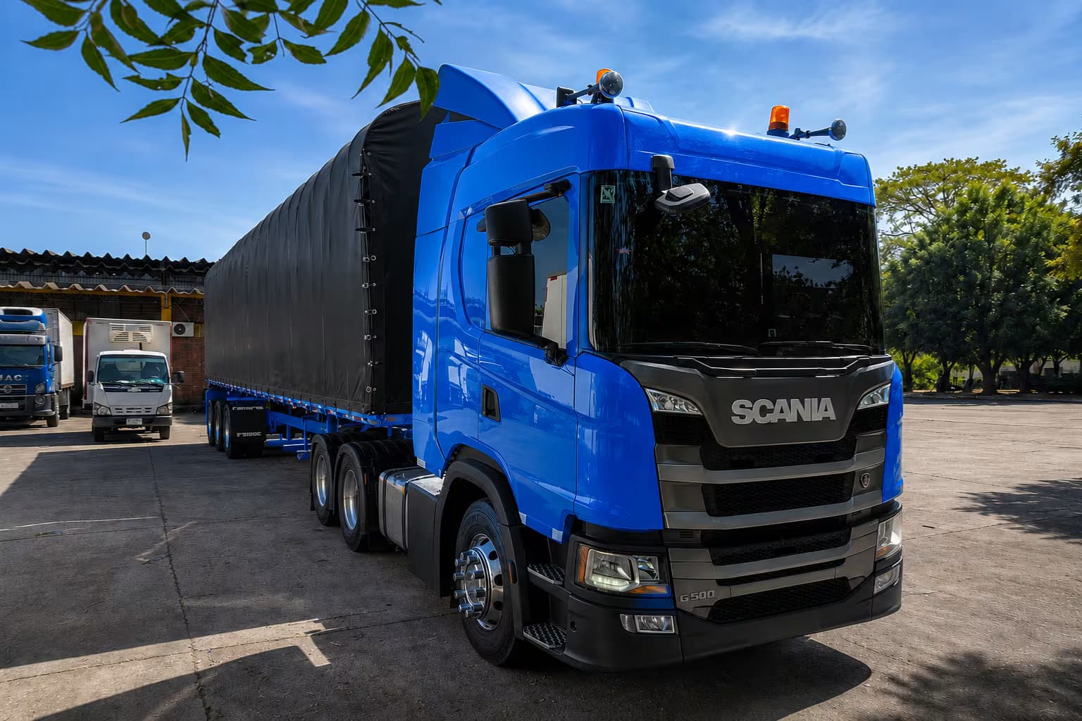 SCANIA 2023 AZUL miniatura 3