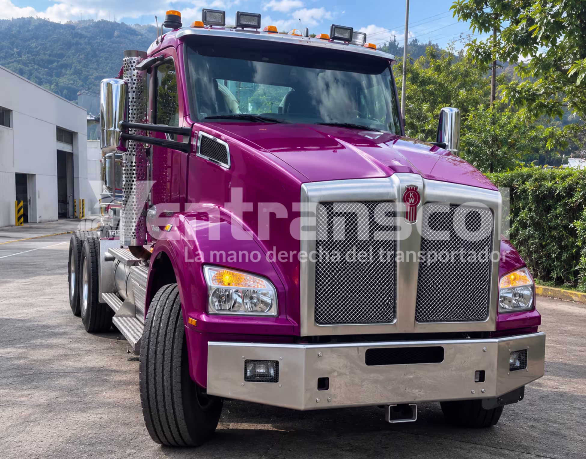 KENWORTH T880 2027 MORADA miniatura 3