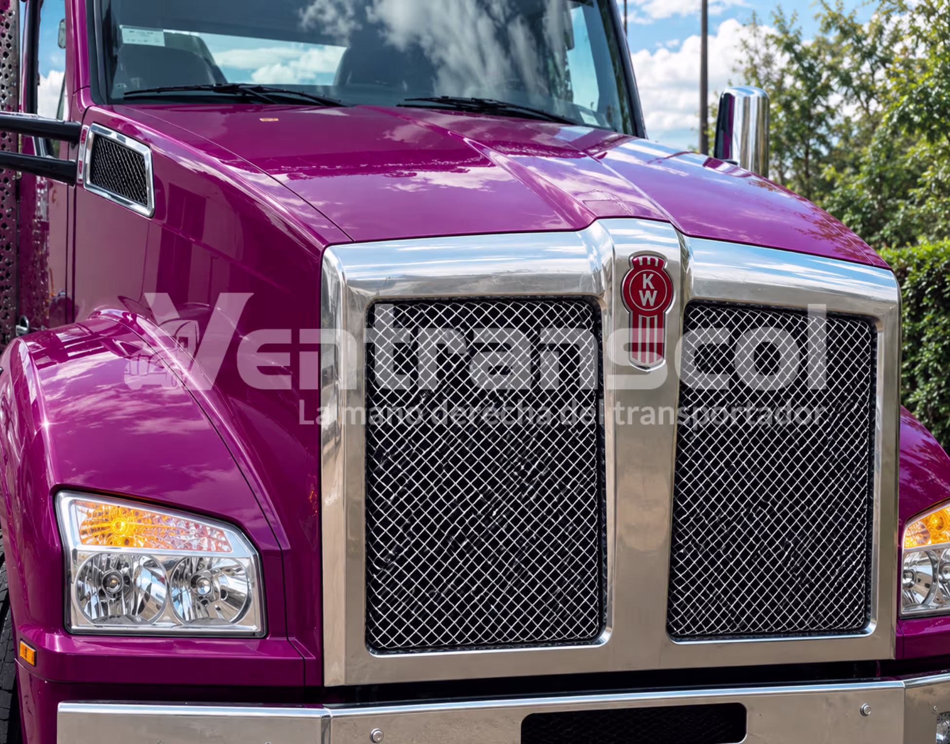KENWORTH T880 2027 MORADA miniatura 2